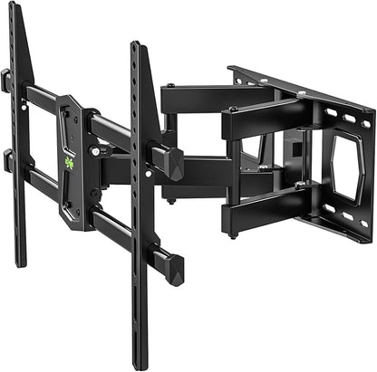 USX MOUNT Full Motion TV Wall Mount for 42-82 Inch TVs up to 120lbs, Wall Mount TV Bracket with Articulating Swivel Tilt Extension Leveling, Max VESA 600x400mm Fits 12/16" Wood Stud