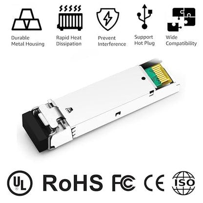 OPSTRAN 10GBASE-LR SFP+ Optical Transceiver Module Compatible with HPE BladeSystem 455886-B21 10G SFP+ LR 1310nm 10km DDM Duplex LC SMF