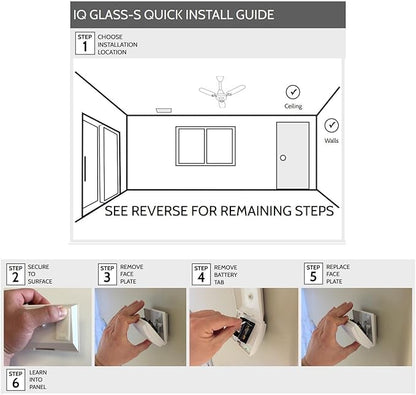 Qolsys QS1431-840 IQ Wireless S-Line Encrypted Glass Break Sensor