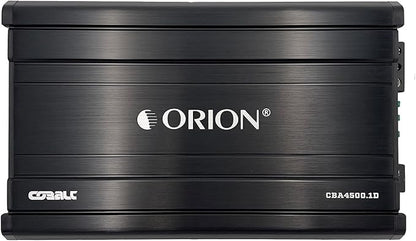 Orion Cobalt CBA4500.1D Monoblock 1-Channel Class D Amplifier for Car Subwoofer, 4500W, 1/2/4 Ohm Stable, Adjustable Low Pass & Subsonic Filter with Bass Boost, MOSFET Power Supply, Bass Knob Included