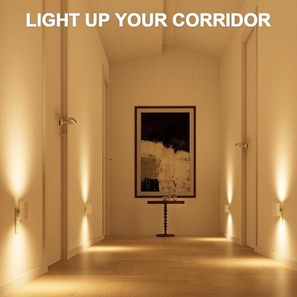 NIORSUN Night Lights Plug into Wall, Dimmable with 3 Color Modes & Auto On/Off Sensor, Ultra-Slim Nightlight for Hallway, Bathroom, Bedroom, Nursery, Kitchen (2 Pack, White)
