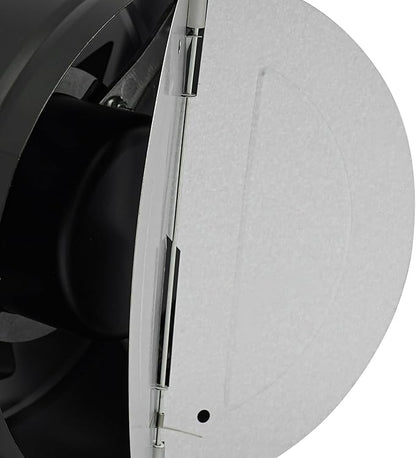 XUFOPLY 7.68 Inch Exhaust Fan, 110V 80W Wall Mounted Vent Fans 2600RPM Kitchen Bathroom Windows Fan Metal Extractor Fan for Attic, Garage, Window Ventilation (Black, 7.68 Inch)