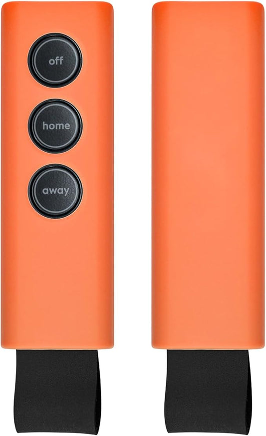 Protective Silicone Sleeve Cover for SimpliSafe KeyFob - Arm and Disarm Remotely, Flexible Case for SimpliSafe Home Security System KeyFob - Latest Gen (Orange)