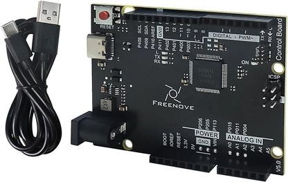 Freenove Control Board V5 Rev4 Mini (Compatible with Arduino IDE), Arm Cortex-M4 Microcontroller, USB-C Connector, Example Projects and Code Tutorial