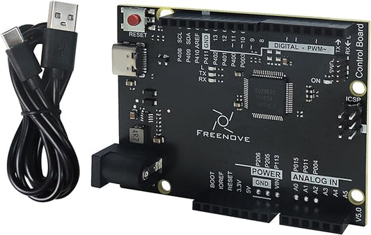 Freenove Control Board V5 Rev4 Mini (Compatible with Arduino IDE), Arm Cortex-M4 Microcontroller, USB-C Connector, Example Projects and Code Tutorial