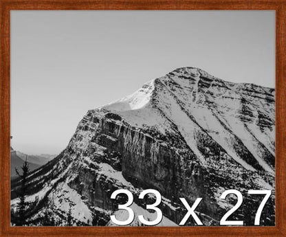 Frame It Easy 33 x 27 Russet Wood Frame (Derby)