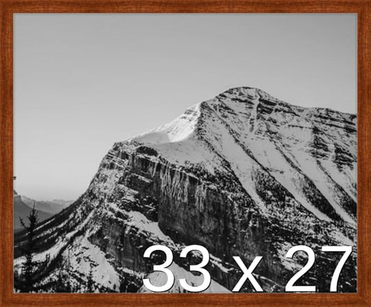 Frame It Easy 33 x 27 Russet Wood Frame (Derby)