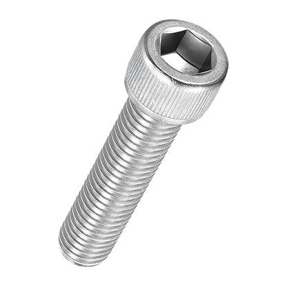 Kozelo 5pcs Socket Head Cap Screws - [M12-1.75 x 50mm] 304 Stainless Steel Allen Socket Drive for Electrical Motor 3D Printing Fan Engine Replacement Use, Silver