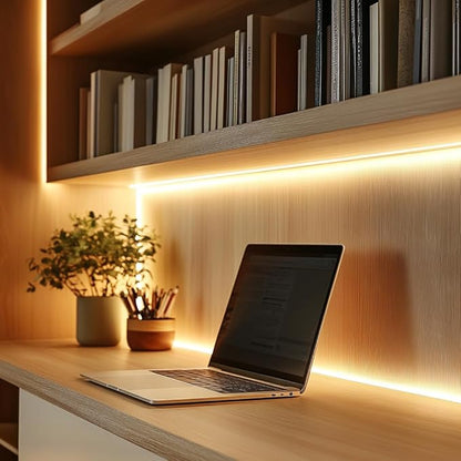 UVTaoYuan Led Strip Lights 5V USB Short COB LED Strip Light 3Pack 3000K Warm White Small Flexible Not Dimmable USB led Lights for Indoor Home DIY Lighting Room Decor 5V LED TV Lights (3.28FT/1M*3)