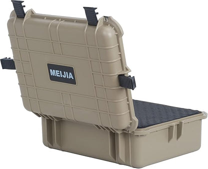 MEIJIA Portable Waterproof Protective Case,Hard Camera Case,Customized Fit Foam Inserted, Elegant Black,Fit for Camera, Equipments, Lens,Drones(Black)