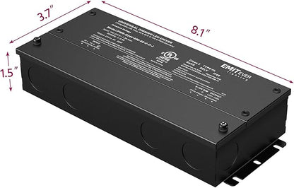 EMITEVER Dimmable Led Driver, 2 Packs 96W AC 110V-277V to DC 24V Transformer, 5-in-1 Dimming: ELV/MLV/TRIAC / 0-10V / 1-10V / 10V PWM/Potentiometer, Waterproof IP67 and UL Listed