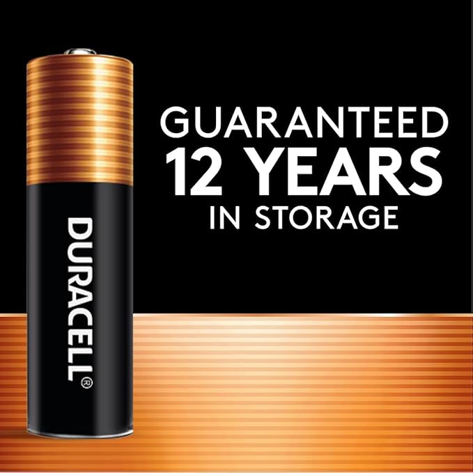 DURACELL Coppertop AAA Batteries with Power Boost Ingredients, Triple A Batteries with Long-Lasting Power, Alkaline AAA Battery for Household and Office Devices
