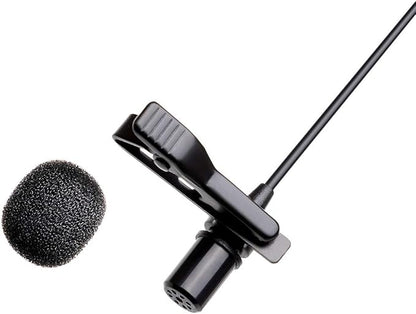 Nicama LVM1 Lavalier Lapel Microphone with Windscreen Muff for DSLR Camera Canon Nikon Camcorder Zoom TASCAM Audio Recorder Smartphone PC