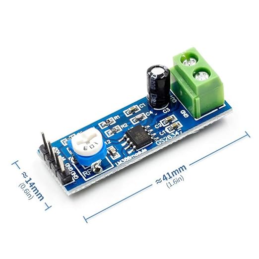 Onyehn 10pcs LM386 200 Times gain Audio Power Module for Arduino EK1236 (Amplifier Board Mono Power Amplifier 5V-12V 10K Adjustable)