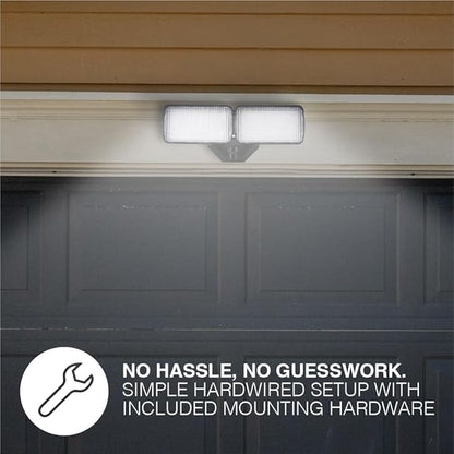 Sylvania 14W LED Security Light, Hardwired, Wet Rated, 1500 LMS, 5000K, Daylight - 1 Pack (66474)