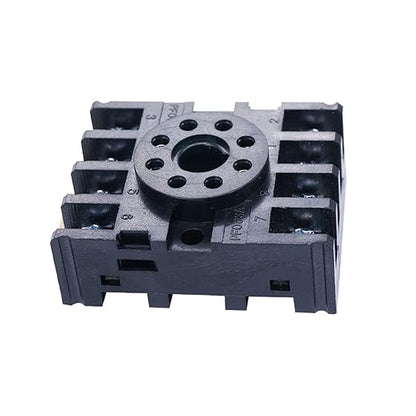 TWTADE/JTX-2C, MK2P-I DPDT Power Relay with Plug-in Terminal Socket Base, AC 24V Coil, 8 Pin 2NO 2NC