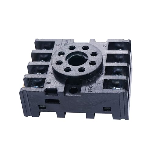 TWTADE/JTX-2C, MK2P-I DPDT Power Relay with Plug-in Terminal Socket Base, DC 12V Coil, 8 Pin 2NO 2NC