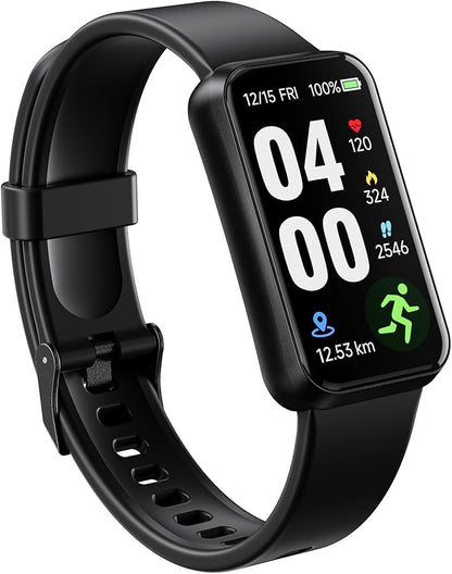 pixtlcoe Fitness Smart Trackers with 24/7 Health Monitoring,Heart Rate Sleep Blood Oxygen Monitor/Calorie Steps Counter Pedometer Activity Tracker/Smart Notifications for Men Women