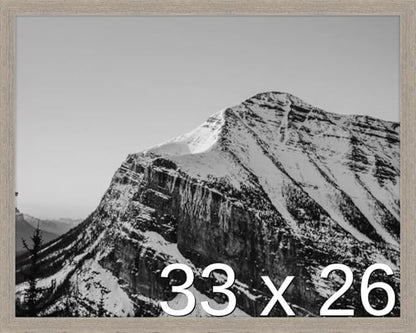 Frame It Easy 33 x 26 Rustic Gray Wood Frame (Derby)