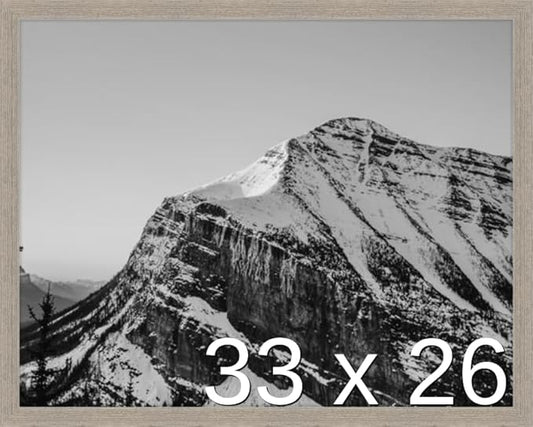 Frame It Easy 33 x 26 Rustic Gray Wood Frame (Derby)