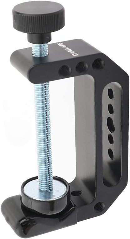 CAMVATE Extended Size C Clamp with 1/4" & 3/8" Mounting Points For Photographic Accessories - 2594