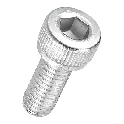 Kozelo 40pcs Socket Head Cap Screws - [M5-0.8 x 12mm] 304 Stainless Steel Allen Socket Drive for Electrical Motor 3D Printing Fan Engine Replacement Use, Silver