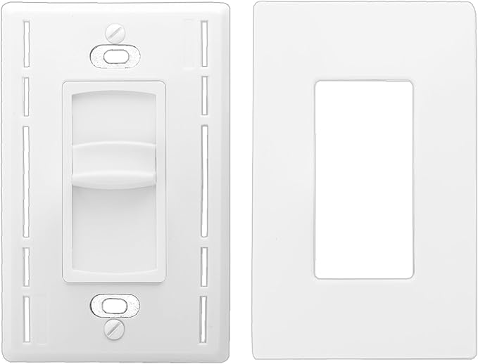 OSD Audio 300W Sleek, Modern, Minimalist Design in Wall Volume Control, Slider White Impedance Matching SLS300