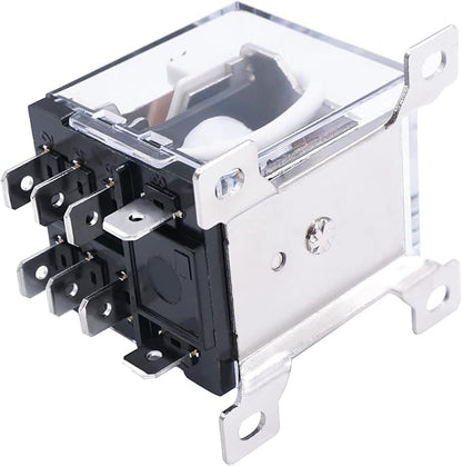TWTADE/JQX-12F-2Z DC 24V Coil Voltage 30A DPDT 2NO+2NC General Purpose High Power Relay 8 Pin