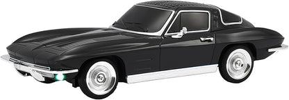 WSTER Retro American Style car Bluetooth Speaker, Portable Wireless Outdoor Speaker, TWS Stereo, Support USB/TF/AUX, Party Bluetooth Speaker with Microphone,Classic car Gifts for Men(Black)