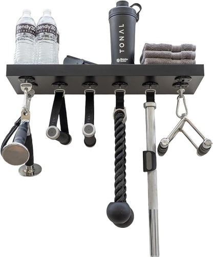 Bendy3D Solutions 24" Tonal Accessory Shelf - (Black, 24" Shelf - 6/8 Mounts)