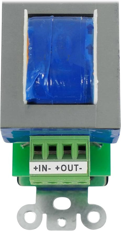 Rockville VOL70200 Black 200W 70V Volume Control Zone Controller, Single Gang, 12-Step Attenuation, Detachable Euro-Block, for Multi-Zone Audio Systems
