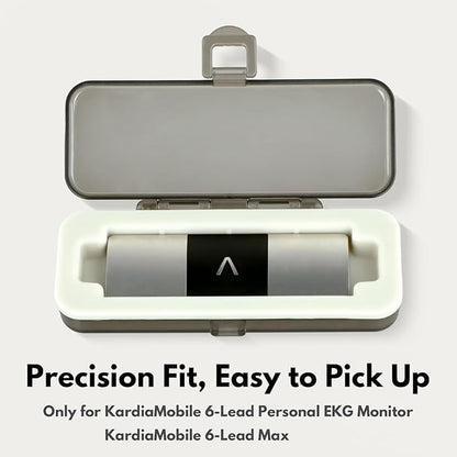 ClaspVital Hard Shell Case Only for KardiaMobile 6L & 6L MAX Heart EKG Monitor, Waterproof & Scratch-Resistant Kardia Mobile 6L Case, Easy to Carry