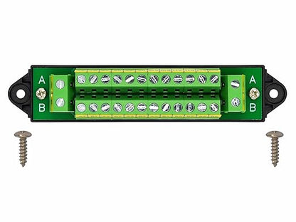 16Amp AC/DC 48V 2x12 Position Terminal Block Distribution Module. OONO D-1410GP