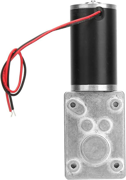 Reversible Gear Motor, DC 24V 8mm Shaft Gear Motor High Torsion Electric Turbo Speed Reduction Motor for Curtain Machine Advertising Equipment Window Opener (20RPM)