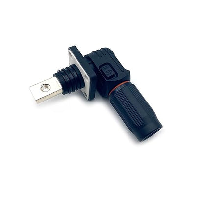 150A-200A 1500V Battery Energy Storage Connector, 35-50mm² High Current Connectors Quick Plug Terminal Black Right Angle Plug and Socket IP67 Waterproof Power Adapter Threaded Wiring
