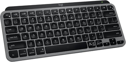 Logitech MX Keys Mini for Mac Minimalist Wireless Keyboard, Compact, Bluetooth, Backlit Keys, USB-C, Tactile Typing, Compatible with MacBook Pro & Air,iMac,iPad - Space Grey