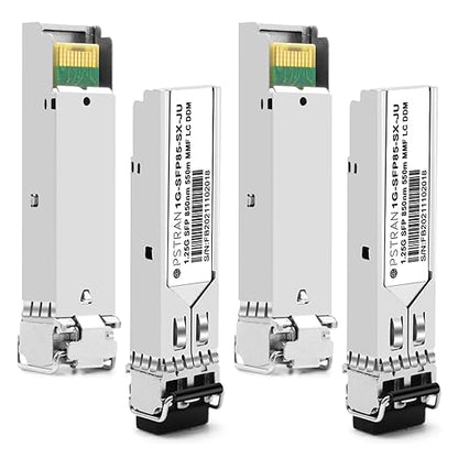 OPSTRAN 1000BASE-SX SFP Optical Transceiver Module Compatible with Juniper QFX-SFP-1GE-SX EX-SFP-1GE-SX SRX-SFP-1GE-SX 850nm 550m DDM Duplex LC MMF 4pcs/Pack