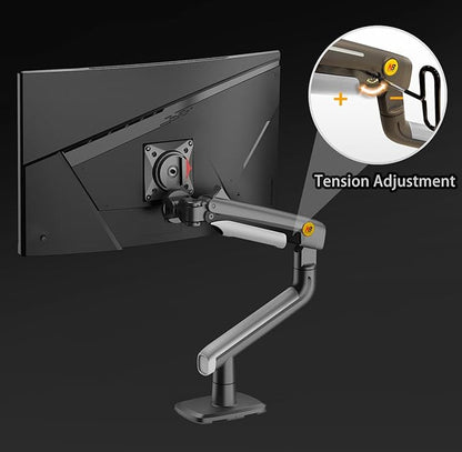 NB Ergonomic Gaming Monitor Arm for Flat/Ultrawide/Curved Monitors 27'' to 50 inch, Heavy Duty Monitor Mount Load up to 18 kg, VESA 75/100 mm J5