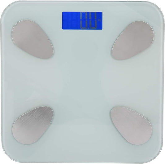 Advanced Smart Body Fat Scale Bluetooth Weight Scale with High Precision Sensors Digital Body Composition Analyzer BMI Measurement for Home Gym Fitness Tracking ABS Material