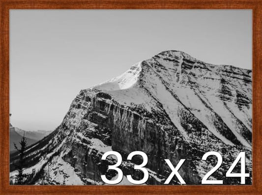 Frame It Easy 33 x 24 Russet Wood Frame (Derby)