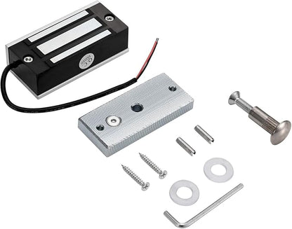 Electric Magnetic Lock 60KG 130LBS Holding Force Electromagnet Lock 12V Fail Safe NC Mode Single Door for Access Control System