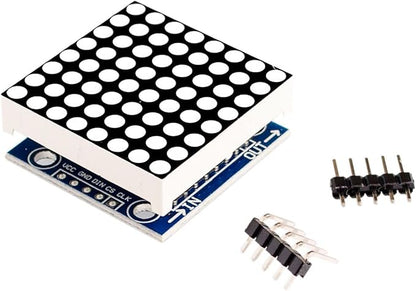 Azuocn 5PCS MAX7219 8x8 Dot Matrix LED Display Module 5V MCU Control MAX7219 LED Dot Matrix DIY Kit (Green)