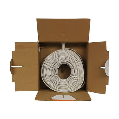 NavePoint 500ft in Wall Audio Speaker Cable Wire CL2 12/2 AWG Gauge 2 Conductor Bulk White