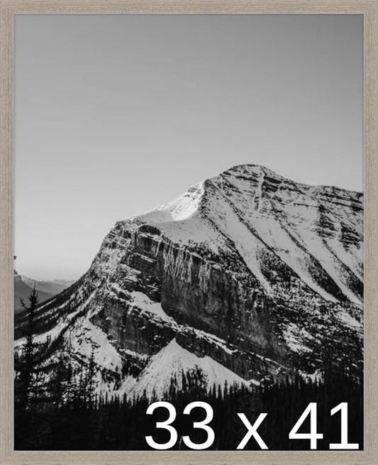 Frame It Easy 33 x 41 Rustic Gray Wood Frame (Derby)