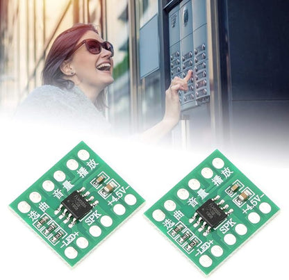 flexman 2Pcs Music Chip DIY Module, Sound Chip with Three Levels of Volume Adjustment, LED Chip Support 38 Songs for Smart Doorbell, Smart Lock, Music Toys, Tell Time Alarm Alock