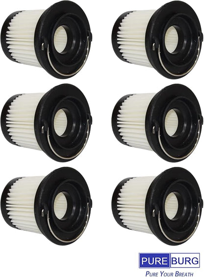 PUREBURG 6-Pack Replacement Filter Compatible With Autobot VX, Vmini V automotive Vacuum Cleaner,Dust Hair large particles dander