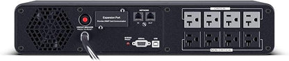 CyberPower CP2000PFCRM2U PFC Sinewave UPS Battery Backup and Surge Protector, 2000VA/1200W, 8 Outlets, AVR, Short Depth 2U Rackmount, UL Certified