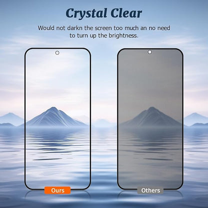 2 Pack Matte Privacy Screen Protector for Samsung Galaxy S24 Ultra 5G,9H Tempered Glass,Anti-Glare,Anti-Spy,Anti-Scratch, Smooth and Responsive Absolute Fingerprint Compatibility Touch Screen HD Clear