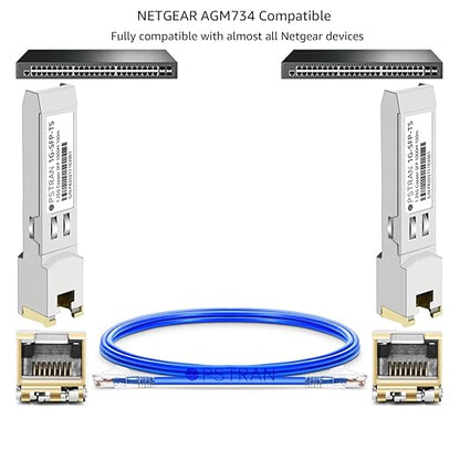 OPSTRAN 1000BASE-T SFP RJ45 Copper Transceiver Module Compatible with Netgear AGM734 100m Cat5e/6
