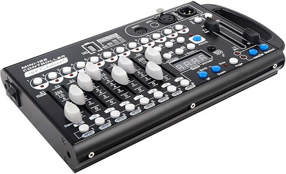 Battery Dmx Controller with Midi, Portable Dmx Controller for Moving Head Lights, Dmx 192 Controller Lighting Console, Dmx512 Controller with Built-in Battery
